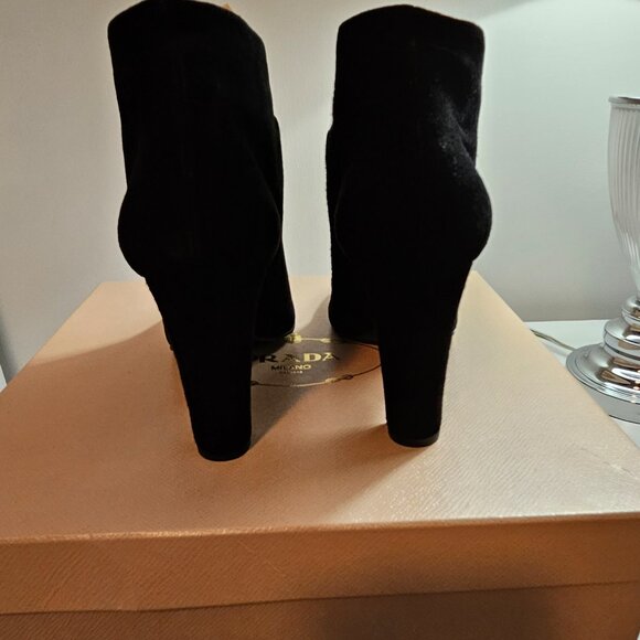 Prada black suede booties - Picture 7 of 9